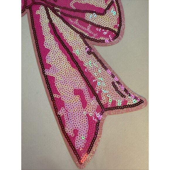 Light Pink And Hot Pink Bow For Use With Heat Press - Picture 8 of 9